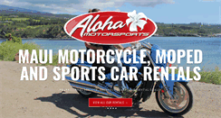 Desktop Screenshot of alohamotorsports.com