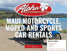 Tablet Screenshot of alohamotorsports.com